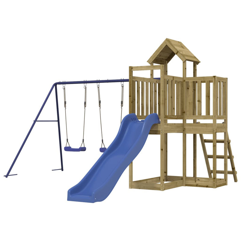 Gaudet Freeport Park Swing Set Swing(s), Green