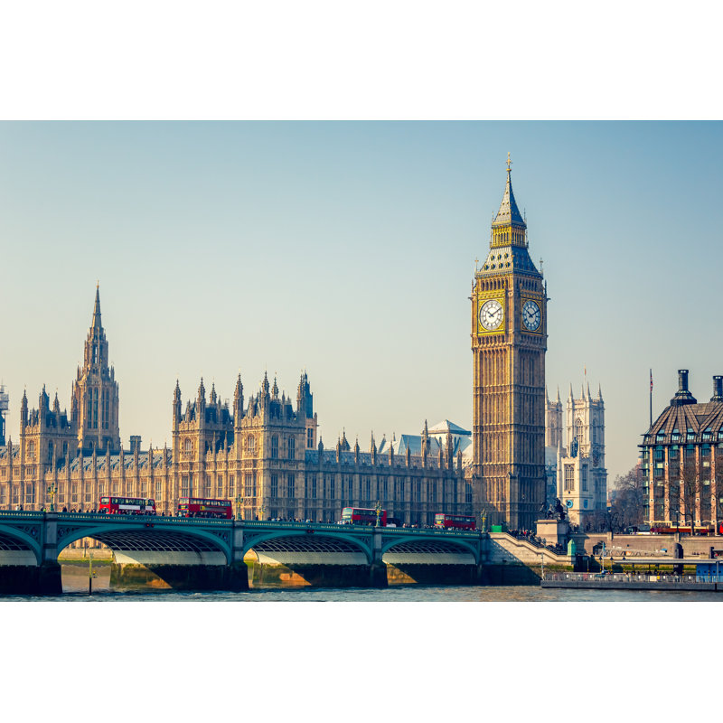 Coilin Palace Of Westminster, London - Wrapped Canvas Print, 81cm H x 122cm W x 3.8cm D