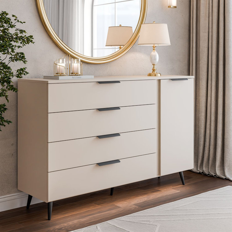 138 Sideboard, cashmere/ black