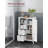 Freestanding Bathroom Floor Storage Cabinet with Open Compartment, 2 Drawers & Adjustable Shelves