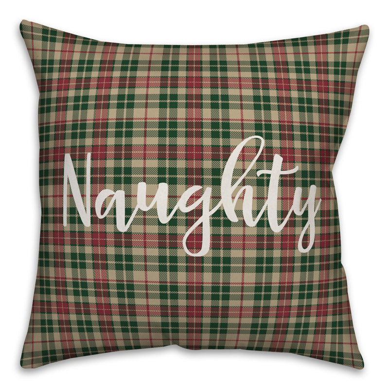  Coussin Naughty in Tartan, Housse de coussin