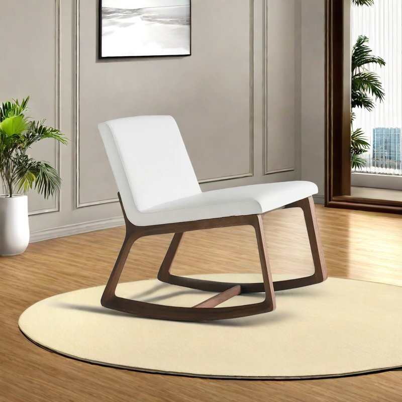 Chaise berçante moderne simple, Blanc