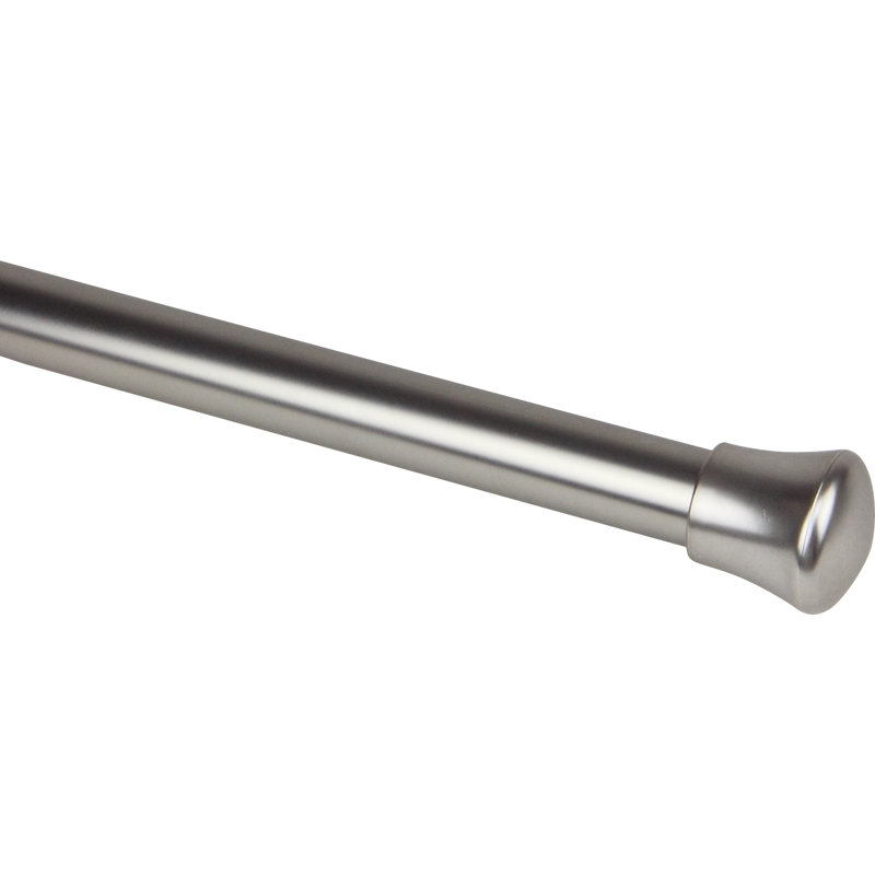 Tringle à rideaux unique, Nickel satiné, l 66 à 120 po