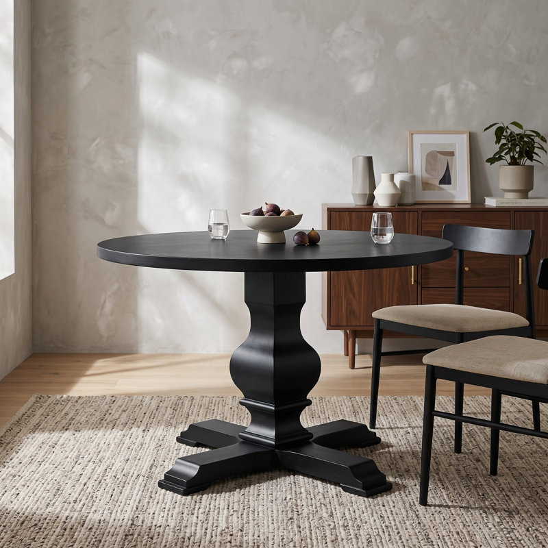 Table de salle à manger Keltner, Noir, noir, noir, noir