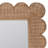 Rattan Scalloped Mirror