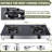 2 Burner Propane Gas Cooktop, Portable Tempered Glass Double Burner Stove With Auto Ignition, 19,000 Btu
