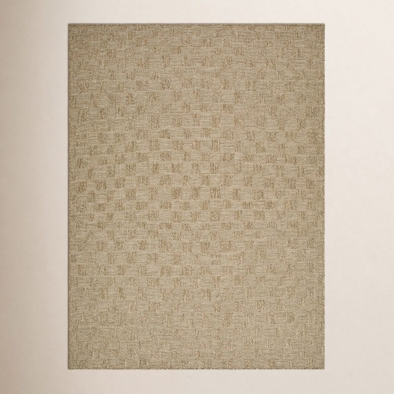 Talbot Checkered Indoor / Outdoor Rug, Rectangle 6'7" x 9'