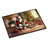 Norwegian Elkhound and Santa Claus Doormat-1024810579