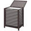 Panier à linge en bambou avec couvercle, panier à linge avec sac de doublure amovible, panier à linge sale, 19,75 po x 14,25 po x 23,5 po, café-1721263101