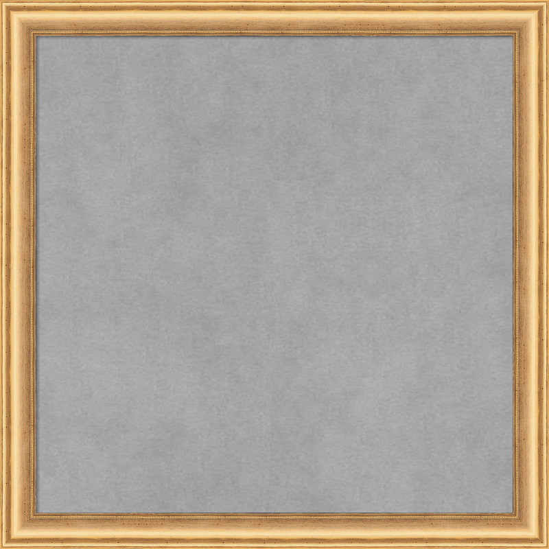 Tableau magnétique magnétique en métal, 18" H x 18" W, Or