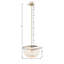 Huntingtonvilla Luminaire suspendu perlé à 2 lumières avec luminaire perlé (ampoule non incluse)