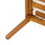 Chaises de patio d'extérieur en bois d'acacia avec accoudoirs en corde tissée