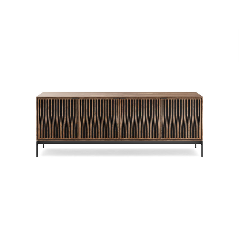 Elements - Cabinet with Console Base - Tune Door, Natural Walnut