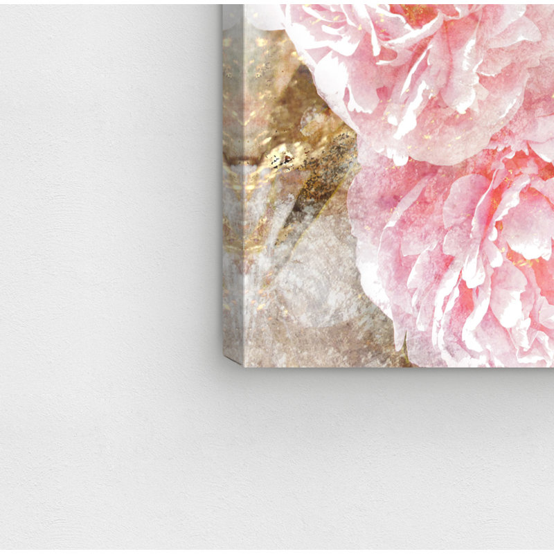 « basket o roses » par oliver gal, impression, H 10 po x l 15 po, Toile tendue