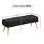 Banc avec repose-pieds Modern Velvet-1200224046