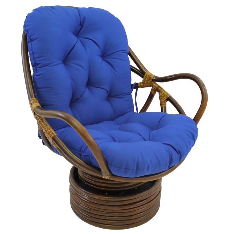 Lounge Chair Cushion, Solid Twill - Royal Blue