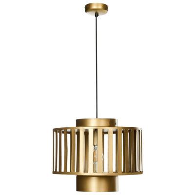 1 - Light Brass Single Pendant