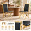 Ensemble de 2 chaises rembourrées en cuir polyuréthane avec structure en métal-831651330-831651331-831651333