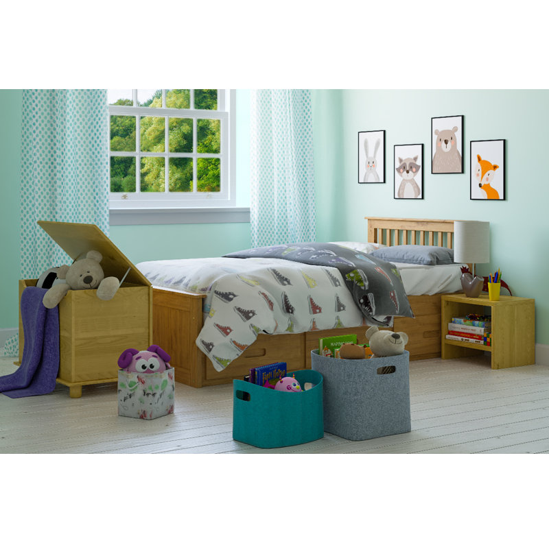  Ariyiah Single (3') 3 Drawer Mate's & Captain's Bed, Waxed Pine
