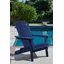 Chaise Adirondack pliante en bois massif pour l'extérieur Philbrick-1004122276