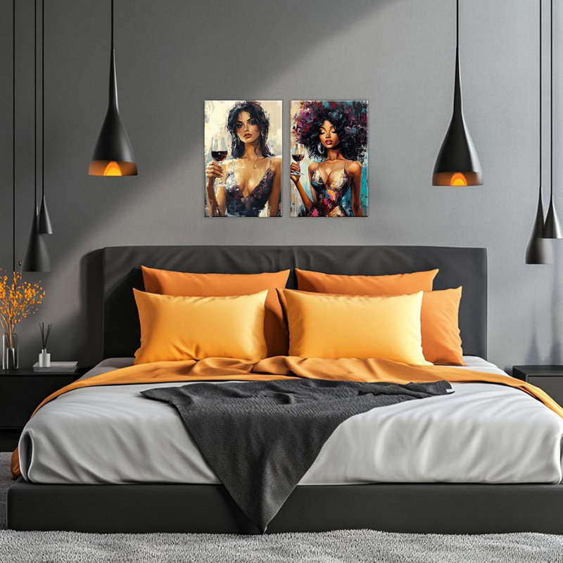 2 Piece Wrapped Canvas Wall Art