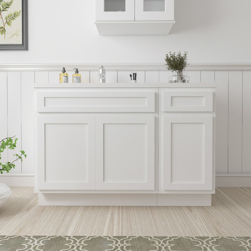 45'' Single Bathroom Vanity Base Only, White