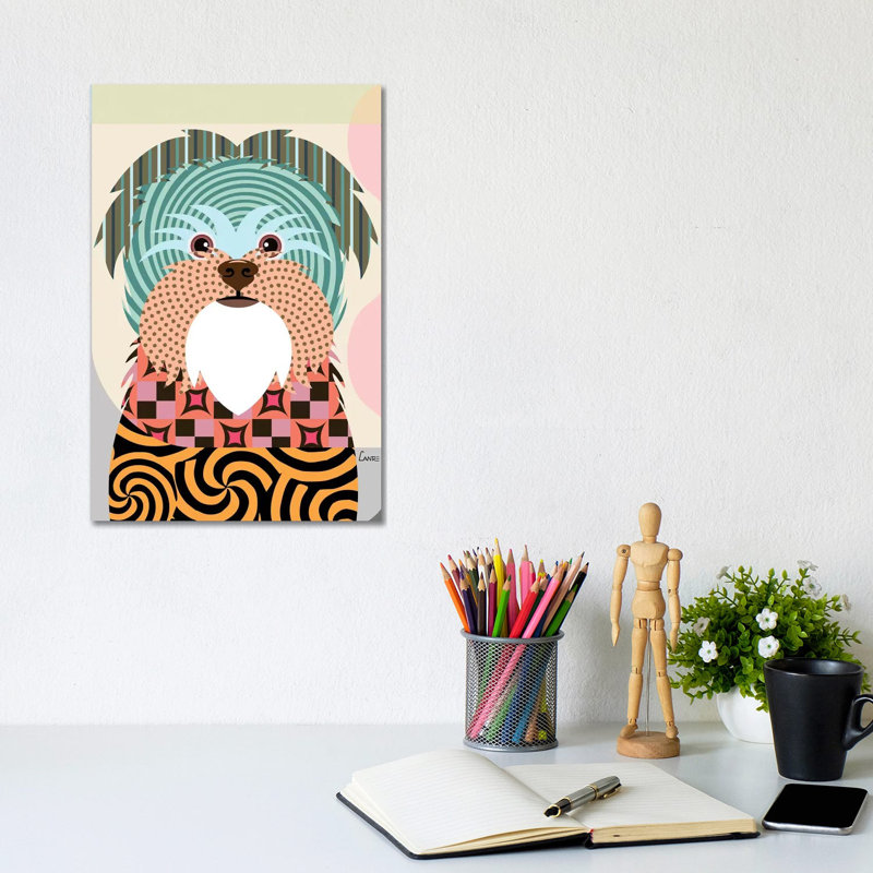 Affenpinscher by Lanre Studio - Wrapped Canvas Print, 20.32 cm H x 30.48 cm W