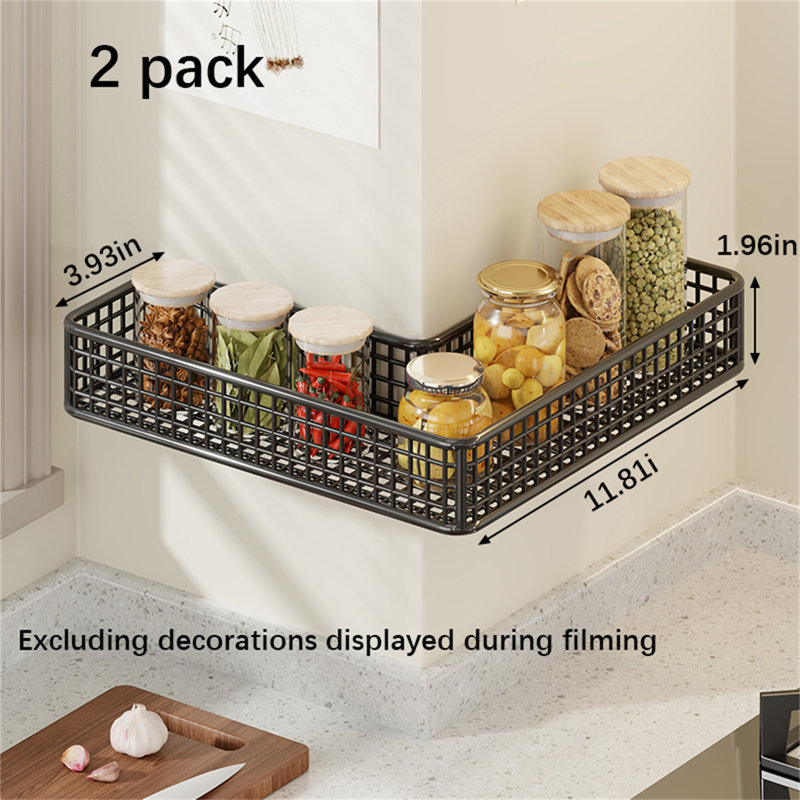 Porte-gobelet et gobelet mural No-Drill, H 1,96 po x l 11,81 po x P 3,93 po