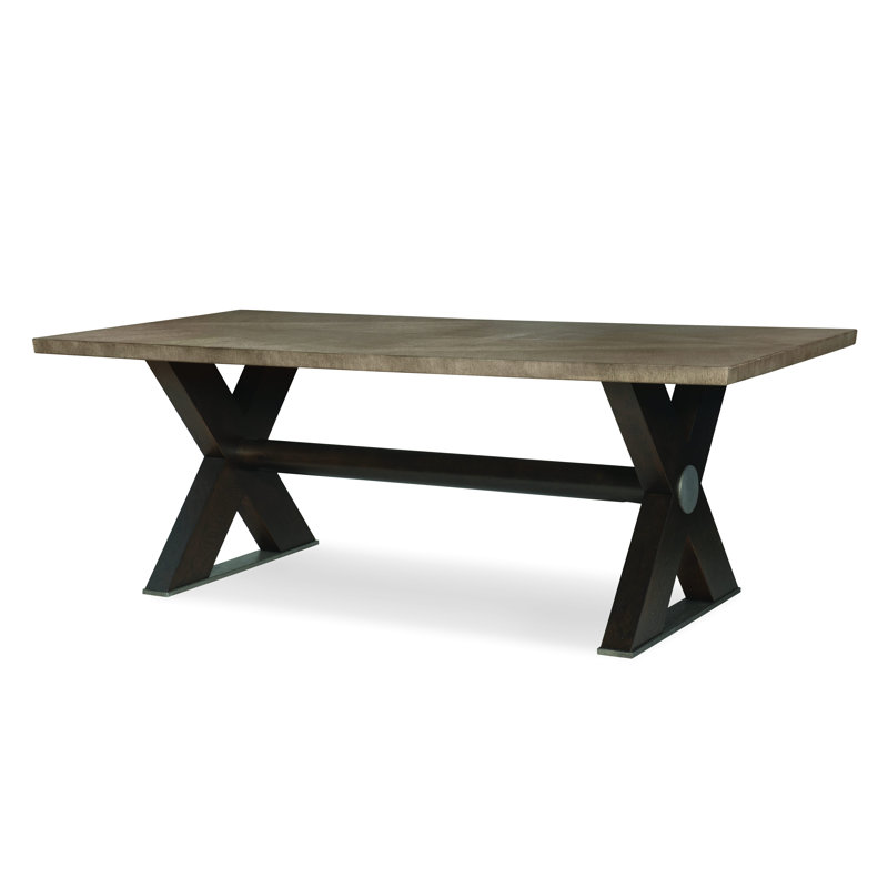 Casa Bella Dining Table, Timber Gray/Charbrown , 108" L x 44" W