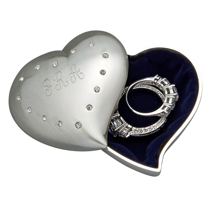 Boîte à bijoux en forme de coeur libre, Oui