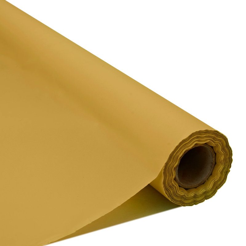 Rouleaux de nappe en plastique jetables, Or