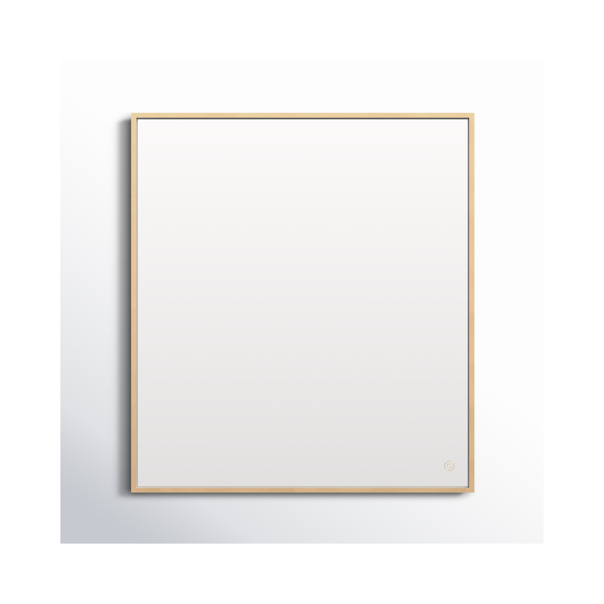 Piche Aluminum Mirror, 36" x 40", Brass