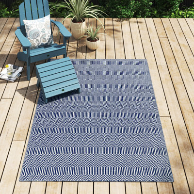 Aailyah Geometric Flatweave Area Rug