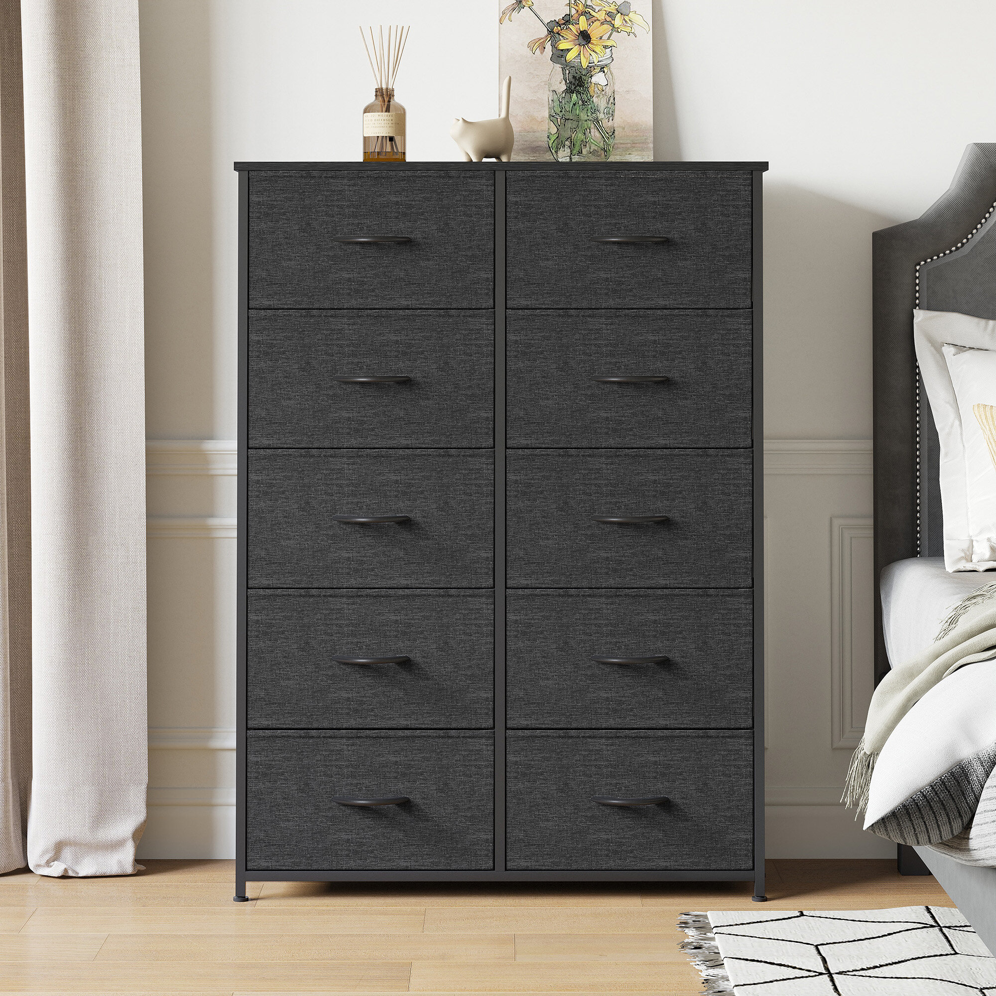 Ebern Designs Ojaswi 8 Dresser, Chest of Drawers with Wood Top & Reviews -  Wayfair Canada