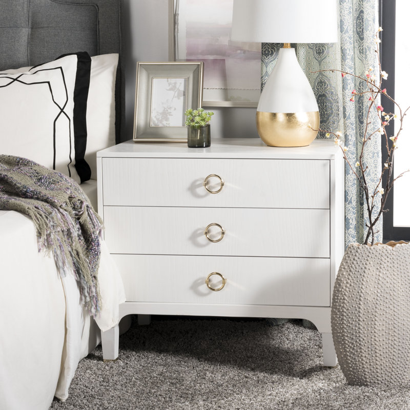 Longhin 30'' W Nightstand, White