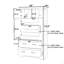 Garde-manger autoportant de 40 po x 18 po x 72,6 po Farmhouse, armoire de rangement de salle à manger à 4 portes avec plateaux coulissants, tiroirs et rangement pour moule à gâteau-1622360040