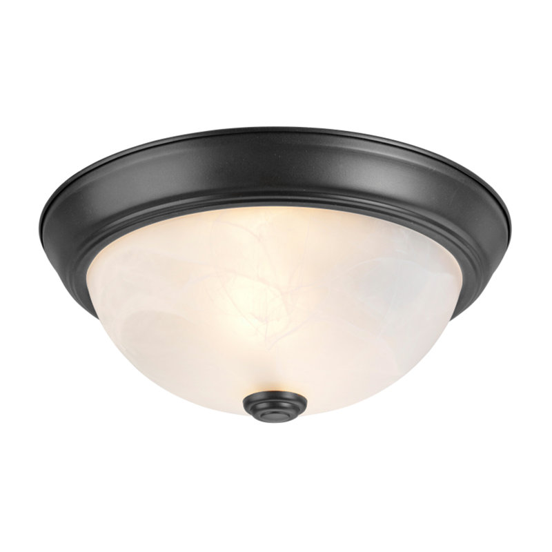 Herkimer Flush Mount, 4.5" H x 11" W x 11" D, Bronze