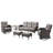 Latrece Wicker 5 - Person Patio Conversation Set with Cushions-255000579