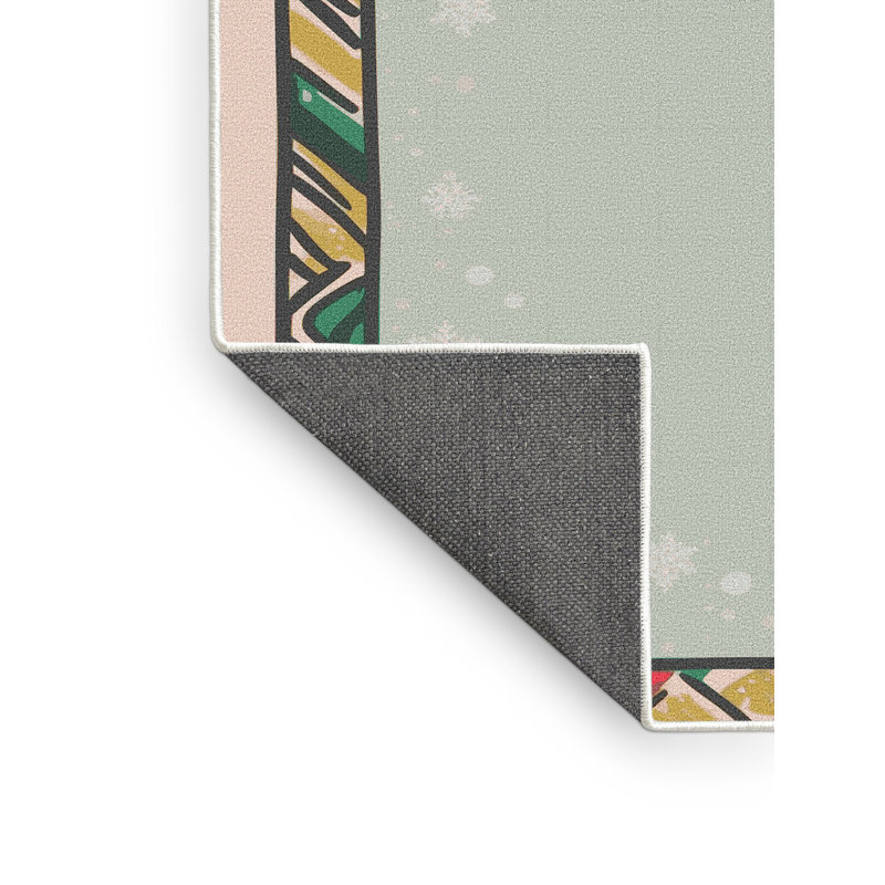 Tapis vacances de Noël The Holiday Aisle®, Rectangulaire 2 pi x 3 pi