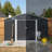 11.2X10.6 Ft Metal Garden Sheds Outdoor Storage Sheds Grey With Window-126835564