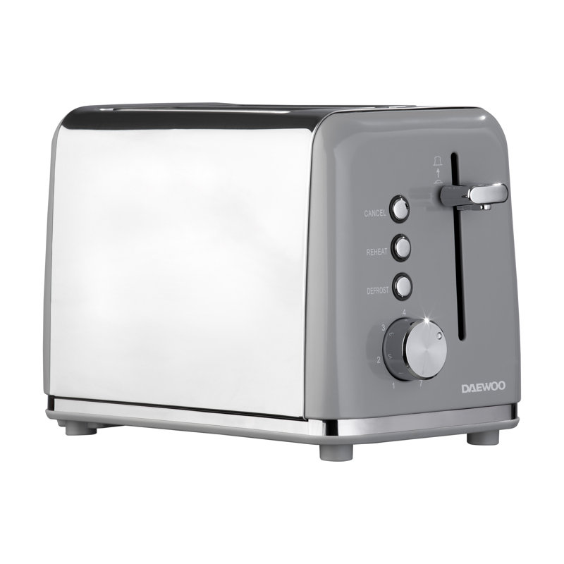Daewoo Kensington 2 Slice Toaster Grey