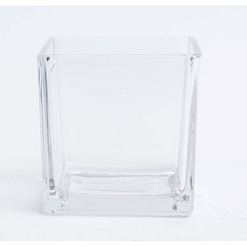 Hayz Glass Table Vase, 5" H x 5" W x 5" D