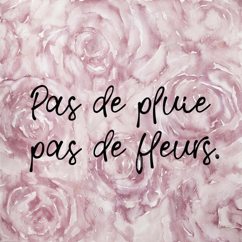 " Pas De Pluie Pas De Fleurs "