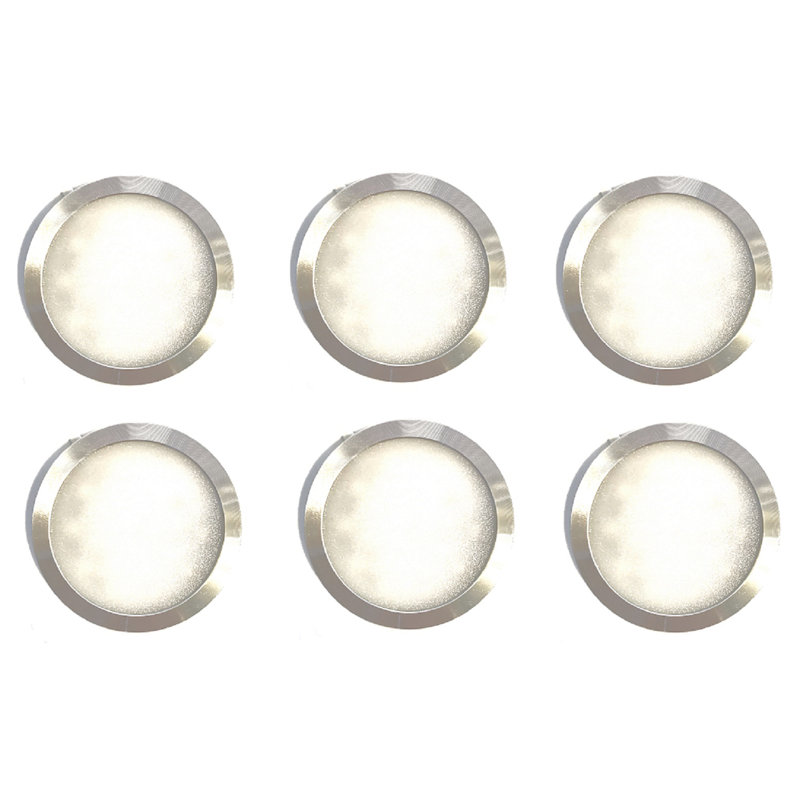 Luminaire rond 6 lumières DEL sous l'armoire