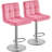Swivel Upholstered Adjustable Bar Stool with Large Pedestal Base-81309418