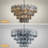 15-Light Crystal Dimmable Tiered Chandelier-2052645435