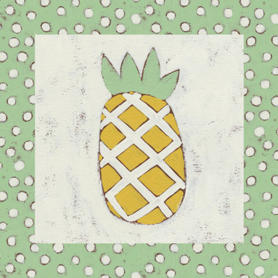 Pineapple Vacation II by Chariklia Zarris - Wrapped Canvas Painting