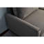 Confortable 3 gris avec mousse et support en bois stable en microfibre de teinte pour 3 sièges