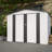 8X6 Ft All Weather Metal Shed, White - 2 Lockable Doors For Garden, Backyard, Lawn Build-Up With Ventilation Rust Shed Proper Construction-123403555-123403546