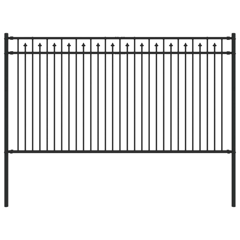 Powder-Coated Steel Fence Panels Included, 150cm H x 200cm W